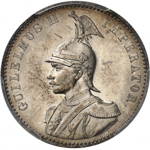 [Tanzanie] Afrique Orientale Allemande, Guillaume II. Demi-rupie 1891, Berlin.