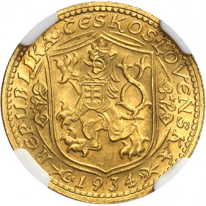 Première république tchécoslovaque (1918-1938). Ducat 1934, Kremnitz.