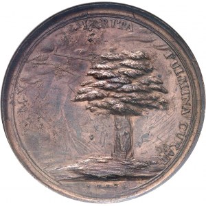 République fédérale des États-Unis d’Amérique (1776-à nos jours). Médaille “oak tree” de Benjamin Franklin de Philadelphie par Josiah Wedgwood et Thomas Bentley 1777 (c.1775), Londres ?