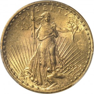 République fédérale des États-Unis d’Amérique (1776-à nos jours). 20 dollars Saint-Gaudens 1924, S, San Francisco.