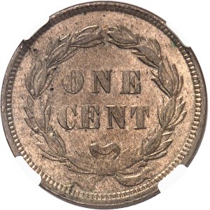 République fédérale des États-Unis d’Amérique (1776-à nos jours). One cent, 1er type (sans l’écu) 1859, Philadelphie.