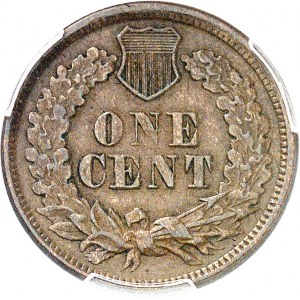 République fédérale des États-Unis d’Amérique (1776-à nos jours). One cent tête d’indien 1877, Philadelphie.