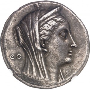 Royaume lagide, Ptolémée II (283-246 av. J.-C.). Décadrachme pour Arsinoé II Philadelphe ND (253-249 av. J.-C.), Alexandrie.