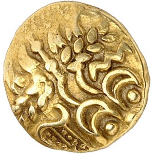 Suessions. Quart de statčre dit “au petit serpent cornu” ND (65-35 av. J.-C.).