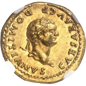 Domitien (81-96). Aureus frappé sous Vespasien ND (73-79), Rome.