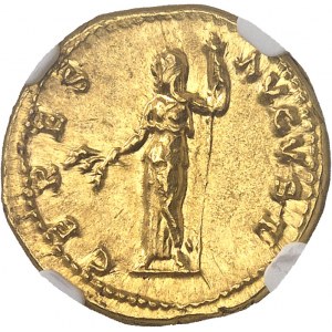 Domitien (81-96). Aureus frappé sous Vespasien ND (73-79), Rome.