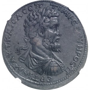 Septime Sévčre (193-211). Médaillon AE41 avec l’archonte G(aios) I(oulios) Krispos 193-195, Sardes (Lydie).