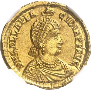 Galla Placida, femme de Constantin III (421-450). Solidus 422, Ravenne.