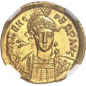 Zénon (476-491). Solidus 476-491, Constantinople ? ou Thessalonique ? 9e officine.