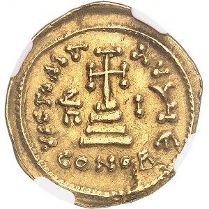 Héraclius et Héraclius Constantin (613-641). Solidus, 5e officine An 10 (636-637), Constantinople.