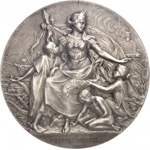 IIIe République (1870-1940). Médaille, Gallia Tutrix par Coudray pour la Commission des valeurs de douane 1906, Paris.
