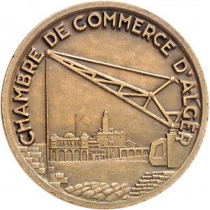 IIIe République (1870-1940). Médaille, Chambre de commerce d’Alger ND (c.1930), Paris.
