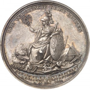 Anhalt-Dessau, Léopold III Frédéric François (1751-1817). Médaille, 50e anniversaire de rčgne du Duc, par Loos 1801, Berlin.