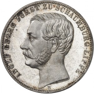 Schaumburg-Lippe, Adolphe Georges (1860-1893). Thaler, aspect Flan bruni (PROOFLIKE) 1865, B, Hanovre.