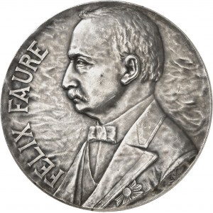 République. Médaille, hommage de la colonie française au Président Félix Faure, mort ŕ Paris 1899, Buenos Aires ?