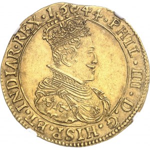 Brabant (duché de), Philippe IV (1621-1665). Double souverain 1644, Anvers.