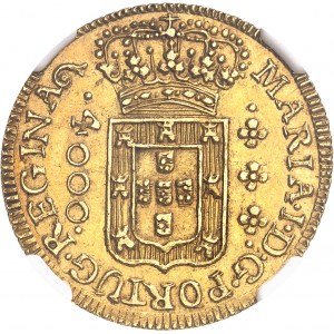 Marie Ičre (1786-1799). 4000 réis (moeda) 1801/1791, Bahia.