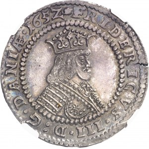 Frédéric III (1648-1670). Krone (couronne) ou 4 mark 1652, Copenhague.