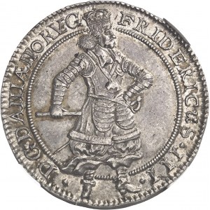 Frédéric III (1648-1670). Krone (couronne) ou 4 mark 1665 GK, Copenhague.