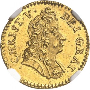 Christian V (1670-1699). Ducat 1696, Copenhague.