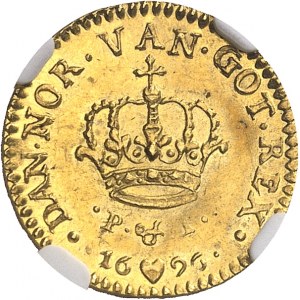 Christian V (1670-1699). Ducat 1696, Copenhague.