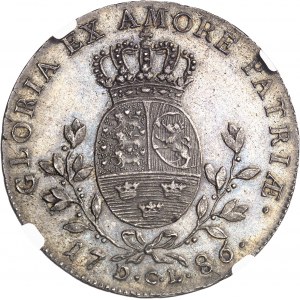 Christian VII (1766-1808). 1/2 speciedaler 1786 DCL, Altona.