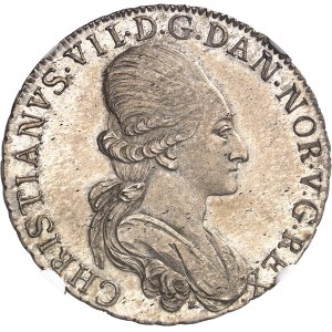 Christian VII (1766-1808). Essai de 32 skilling 1775 HSK, Copenhague.