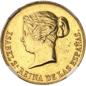 Isabelle II (1833-1868). Médaille d’Or, inauguration du Canal d’Isabelle II ŕ Madrid 1858, Madrid.