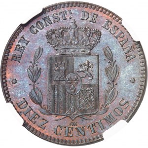 Alphonse XII (1874-1885). 10 centimes 1878 OM, Barcelone.