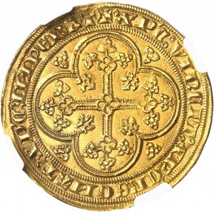 Philippe VI (1328-1350). Écu d’or ŕ la chaise, 1čre émission ND (1337).