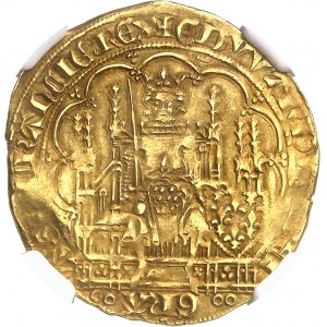 Édouard III (1337-1360). Écu d’or ŕ la chaise ND.