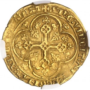 Édouard III (1337-1360). Écu d’or ŕ la chaise ND.