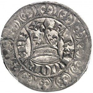 Jean II le Bon (1350-1364). Gros blanc ŕ la couronne ND (1357).