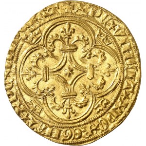 Charles VI (1380-1422). Écu d’or ŕ la couronne, 2e émission ND (1388-1389).