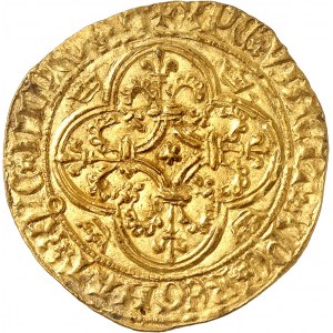 Charles VI (1380-1422). Écu d’or ŕ la couronne, 5e émission ND (1411-1418), Villeneuve-lčs-Avignon.