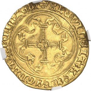 Charles VII (1422-1461). Écu d’or ŕ la couronne 3e type, ou écu neuf, 6e émission ND (1450-1461), Toulouse.