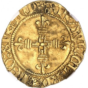 Louis XI (1461-1483). Demi-écu d’or ŕ la couronne, 2e émission ND (1474), Toulouse.