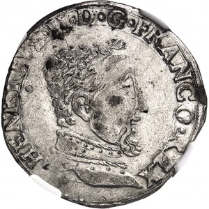 Henri II (1547-1559). Teston, 2e type 1556, M, Toulouse.