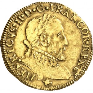 François II (1559-1560). Henri d’or 4e type 1559, L, Bayonne.