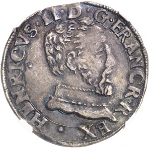 François II (1559-1560). Demi-teston, 5e type 1559, M, Toulouse.