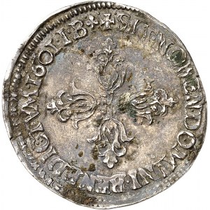 Henri IV (1589-1610). Demi-franc 1601, D, Lyon.
