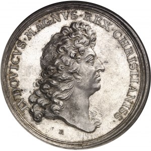 Louis XIV (1643-1715). Médaille, victoire française ŕ la bataille de Seneffe, par Roëttiers 1674, Paris.
