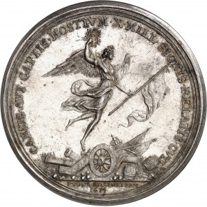 Louis XIV (1643-1715). Médaille, victoire française ŕ la bataille de Seneffe, par Roëttiers 1674, Paris.