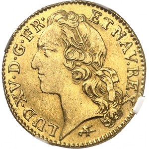 Louis XV (1715-1774). Louis d’or au bandeau 1758, D, Lyon.