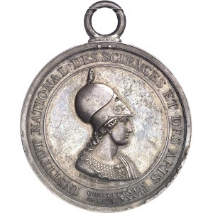 Directoire (1795-1799). Médaille originale, Institut National des Sciences et des Arts, par R. Dumarest (avec attribution ŕ A. Mongez) ND (1796), Paris.