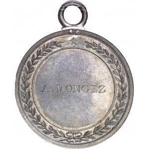 Directoire (1795-1799). Médaille originale, Institut National des Sciences et des Arts, par R. Dumarest (avec attribution ŕ A. Mongez) ND (1796), Paris.