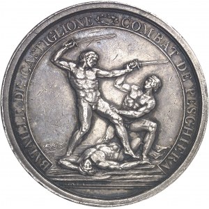 Directoire (1795-1799). Médaille, bataille de Castiglione et combat de Peschiera par Lavy An 4 (1796), Milan.