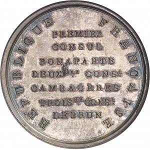 Consulat (1799-1804). Médaille, fondation du quai Desaix ŕ Paris An VIII (1800), Paris.