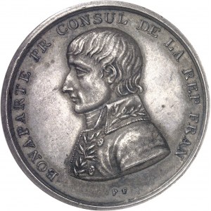 Consulat (1799-1804). Médaille, Paix de Lunéville, par P. Ferrier ND (1801), Genčve.
