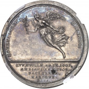 Consulat (1799-1804). Médaille, la Paix de Lunéville, par M. Buecklé 1802, Augsbourg.